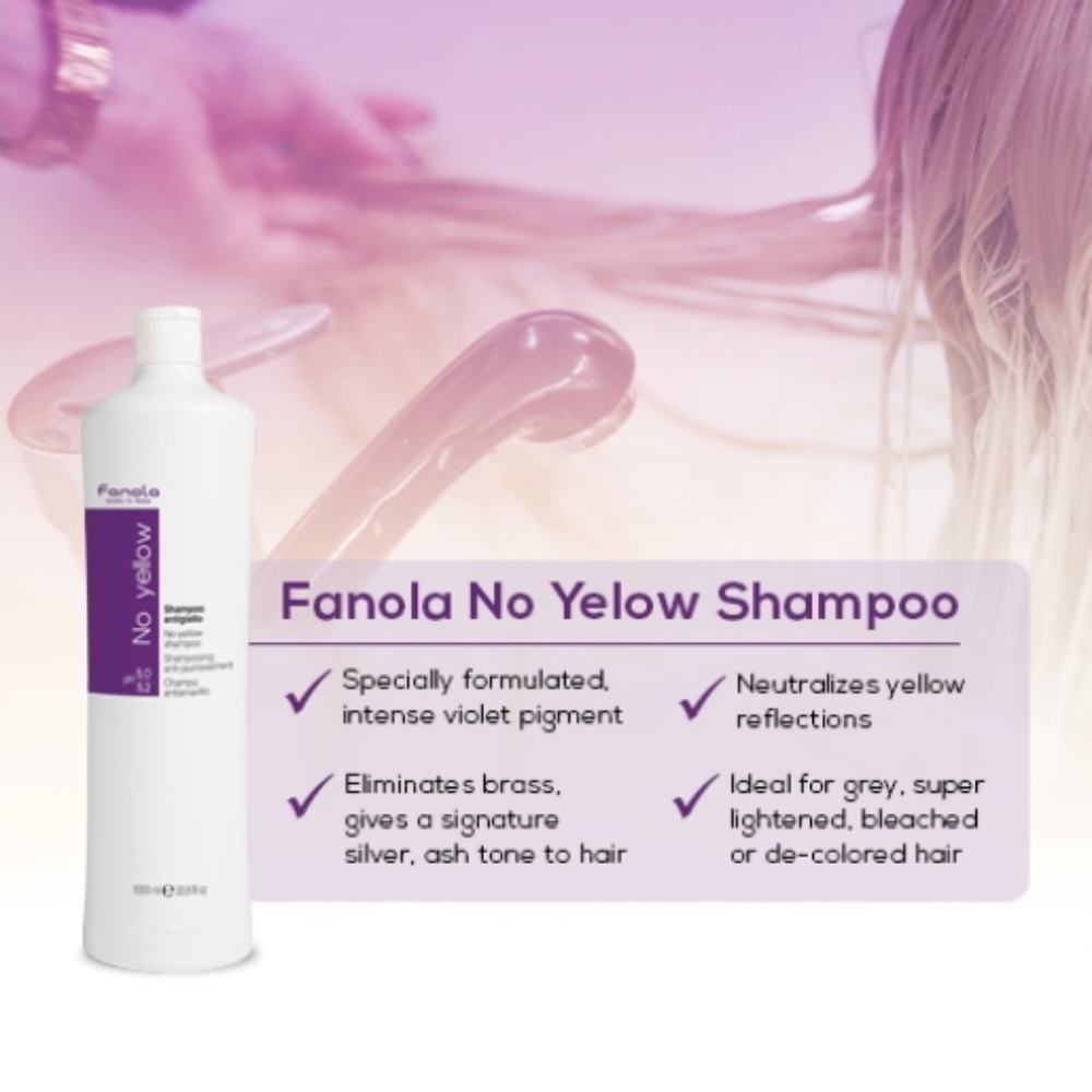 Fanola No Yellow Purple Shampoo, 1000mL - Picture 8 of 9